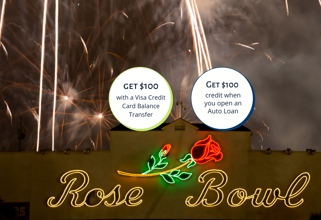 image of rose bowl for $100 centennial promotion
