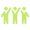 Icon illustration of a group of people