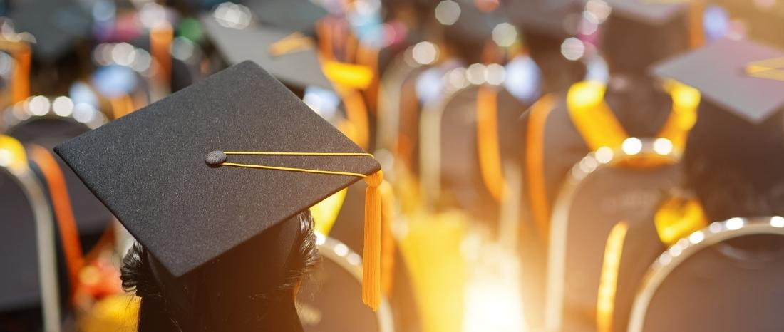 graduation cap and gown